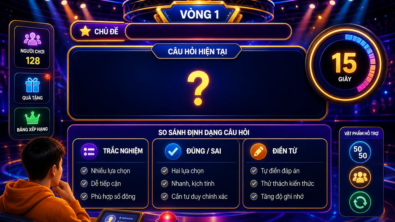 Khám phá vòng chơi mới: game show hỏi đáp trực tuyến trên f168 có những dạng nào