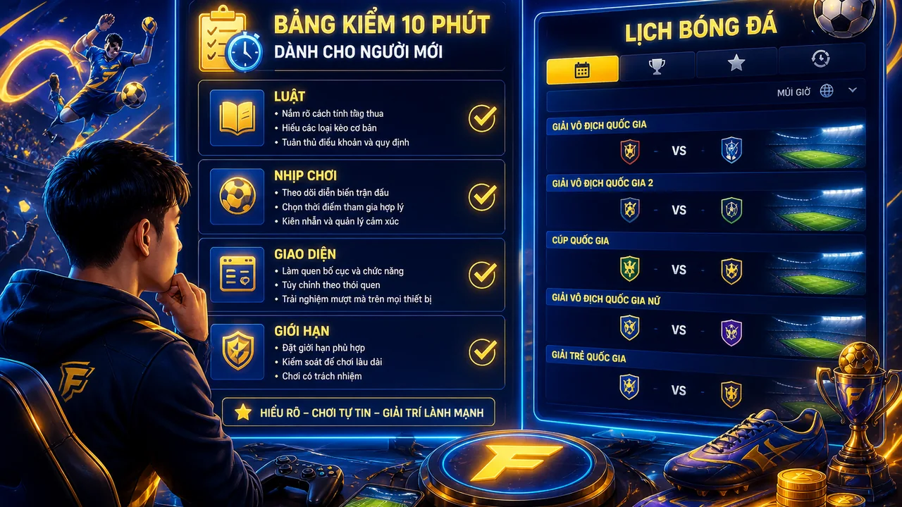 Bảng kiểm 10 phút để chọn trò chơi phù hợp cho người mới f168